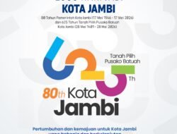 Pemerintah Kota Jambi Resmi Luncurkan Logo Hari Jadi ke-625 Tanah Pilih Pusako Batuah dan HUT Pemkot ke-80